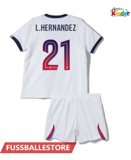 Günstige Paris Saint-Germain Lucas Hernandez #21 Auswärts Trikotsatzt Kinder 2026-27 Kurzarm (+ Kurze Hosen)